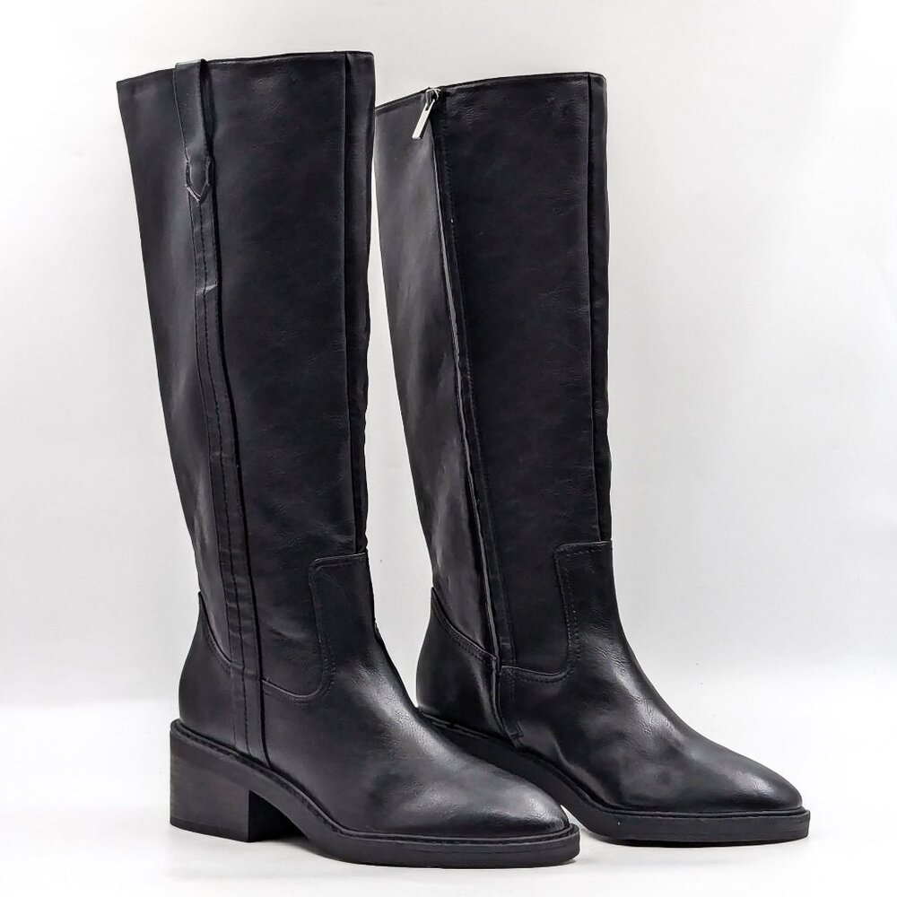Splendid Women Vivie Black Vegan Leather Riding Equestrian Tall Boots size 8.5